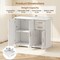 MDF Sideboard Cabinet With 2 Doors Drawers Bottom Shelf Contemporary Style